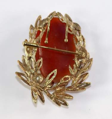 Bild Nr.2: 128-2900 Muschelgemme, Broschhänger.: (Schmuck, Anhänger)