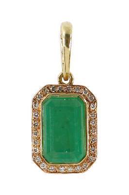 Bild Nr.1: 128-2904 Smaragd-Anhänger.: (Schmuck, Anhänger)