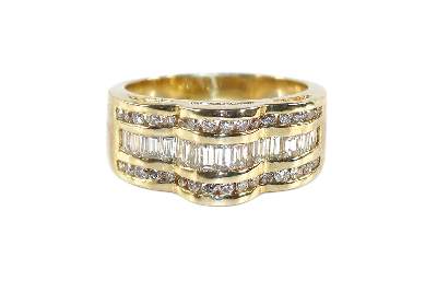 Bild Nr.1: 128-2930 Brillantring 585 GG mit: (Schmuck)