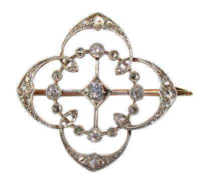 Bild Nr.1: 128-2934 Art Déco Prachtbrosche: (Schmuck, Broschen)