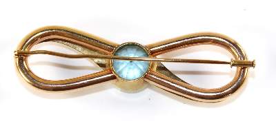 Bild Nr.2: 128-2935 Art Déco Schleifenbrosche: (Schmuck, Broschen)
