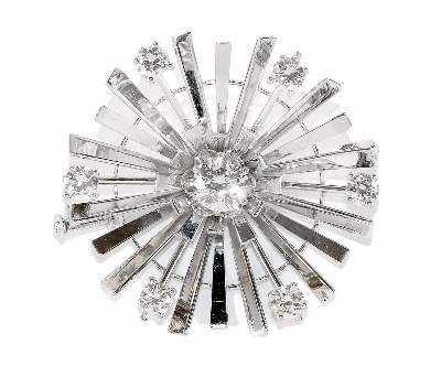 Bild Nr.1: 128-2938 Diamant-Brosche.: (Schmuck, Broschen)