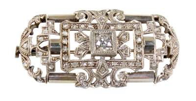 Bild Nr.1: 128-2951 Prachtbrosche des Art Déco.: (Schmuck, Broschen)