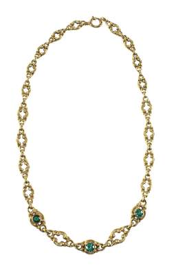 Bild Nr.1: 128-2957 Collier 585 GG mit: (Schmuck, Colliers)