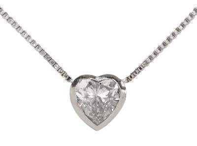 Bild Nr.1: 128-2958 Collier mit Diamant.: (Schmuck, Colliers)