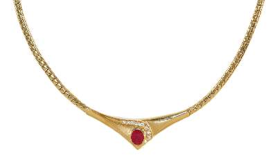 Bild Nr.1: 128-2974 Rubincollier.: (Schmuck, Colliers)