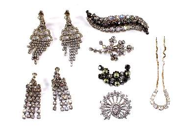 Bild Nr.1: 128-3002 Ohrhänger Strass.: (Schmuck, Modeschmuck)