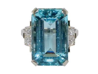 Bild Nr.1: 128-3018 Aqauamarin-Ring.: (Schmuck, Ringe)