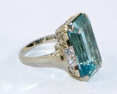 Bild Nr.2: 128-3018 Aqauamarin-Ring.: (Schmuck, Ringe)