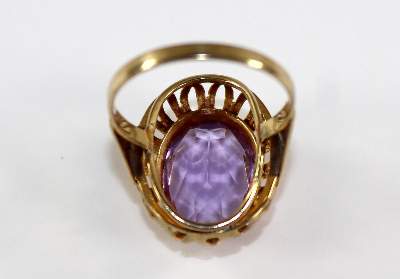 Bild Nr.2: 128-3019 Art Déco 8 kt GG: (Schmuck, Ringe)