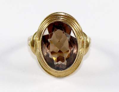 Bild Nr.1: 128-3020 Art Déco Rauchquarzring: (Schmuck, Ringe)