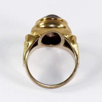 Bild Nr.3: 128-3020 Art Déco Rauchquarzring: (Schmuck, Ringe)