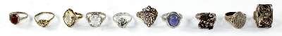 Bild Nr.1: 128-3023 Art Déco Ringe.: (Schmuck, Ringe)