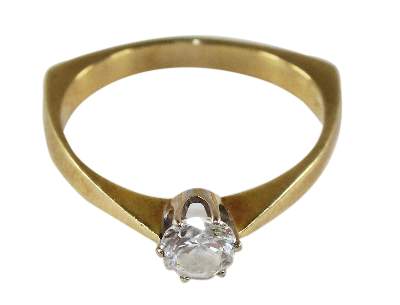 Bild Nr.1: 128-3026 Brillantsolitaire 0,5 ct.: (Schmuck, Ringe)
