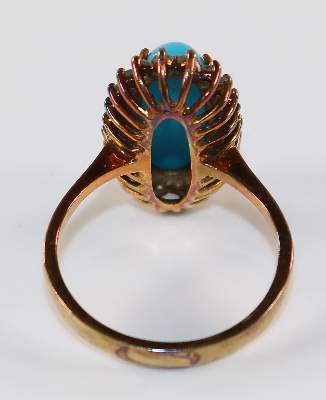 Bild Nr.2: 128-3027 Brillant-Türkisring.: (Schmuck, Ringe)