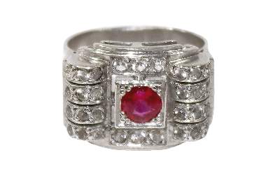 Bild Nr.1: 128-3031 Frankreich Art Déco.: (Schmuck, Ringe)