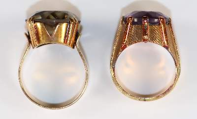 Bild Nr.2: 128-3034 Paar Damenringe: (Schmuck, Ringe)