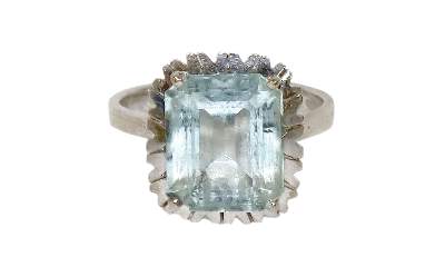 Bild Nr.1: 128-3038 Prächtiger Aquamarinring.: (Schmuck, Ringe)