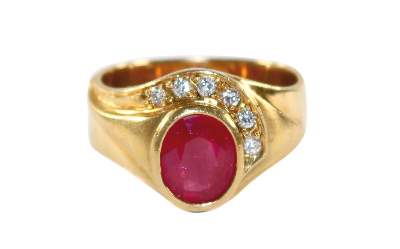 Bild Nr.1: 128-3042 Rubin Ring.: (Schmuck, Ringe)