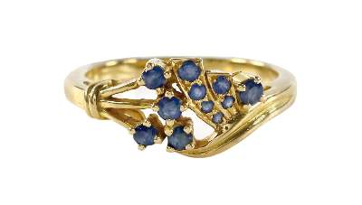 Bild Nr.1: 128-3044 Saphirring.: (Schmuck, Ringe)