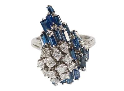 Bild Nr.1: 128-3045 Saphir-Ring.: (Schmuck, Ringe)