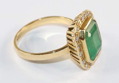 Bild Nr.2: 128-3047 Smaragd-Ring.: (Schmuck, Ringe)