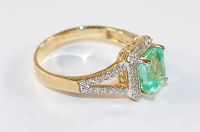 Bild Nr.2: 128-3048 Smaragd-Ring.: (Schmuck, Ringe)