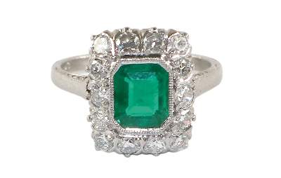 Bild Nr.1: 128-3049 Smaragd-Ring.: (Schmuck, Ringe)