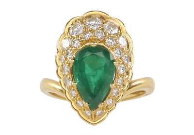 Bild Nr.1: 128-3050 Smaragd-Ring: (Schmuck, Ringe)