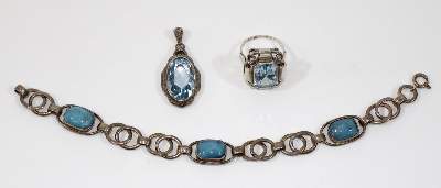 Bild Nr.1: 128-3065 Art Déco Schmuck.: (Schmuck, Sammlungen)