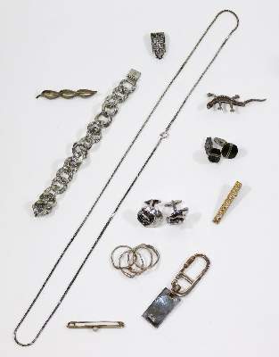 Bild Nr.1: 128-3067 Gold- u. Silberschmuck.: (Schmuck, Sammlungen)