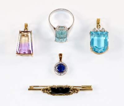 Bild Nr.1: 128-3068 Kleines Lot Goldschmuck.: (Schmuck, Sammlungen)