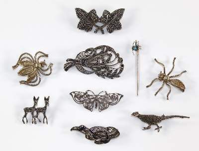 Bild Nr.1: 128-3072 Pforzheim Markasitschmuck.: (Schmuck, Sammlungen)