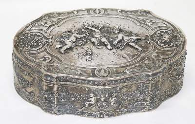 Bild Nr.1: 128-3108 Puttendose 800 Silber.: (Silber)