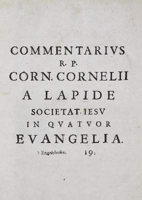 Bild Nr.1: 128-312 Lapide,C. (d.i. C. van den Steen).: (Bibeln)