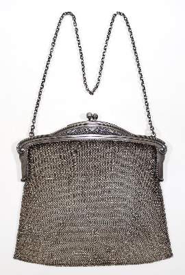 Bild Nr.1: 128-3132 Theatertasche Jugendstil.: (Silber)