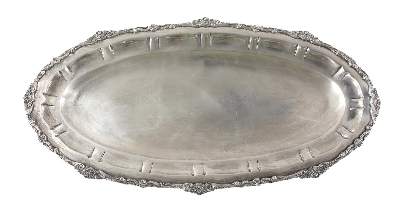 Bild Nr.1: 128-3135 Warschau, Silbertablett.: (Silber)