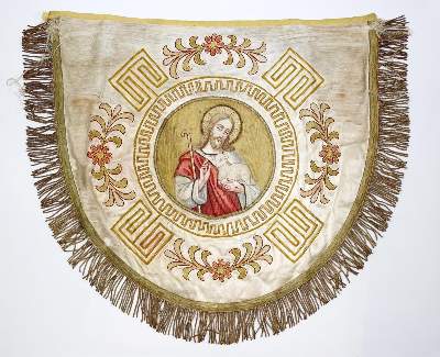 Bild Nr.1: 128-3188 Altardecke Lamm Gottes.: (Volkskunst, Religiöse Volkskunst)