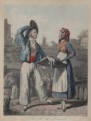 Bild Nr.1: 128-3269 Fischverkäuferin.: (Varia, Berufe)