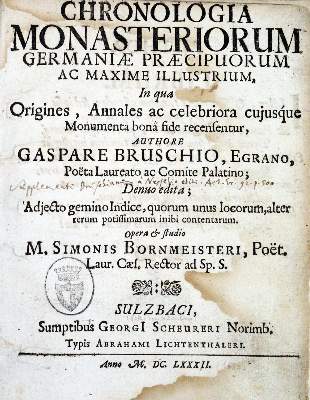 Bild Nr.2: 128-328 Brusch,C.: (Alte Drucke, Handschriften und Theologie)