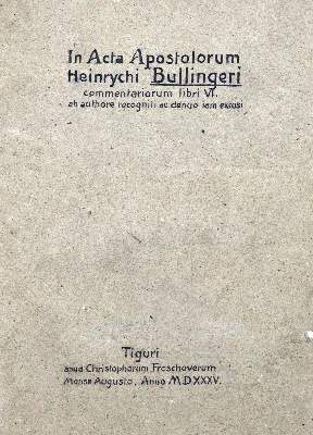 Bild Nr.1: 128-336 (Bullinger,H.: (Alte Drucke, Handschriften und Theologie)