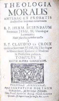 Bild Nr.1: 128-338 Busenbaum,H.: (Alte Drucke, Handschriften und Theologie)