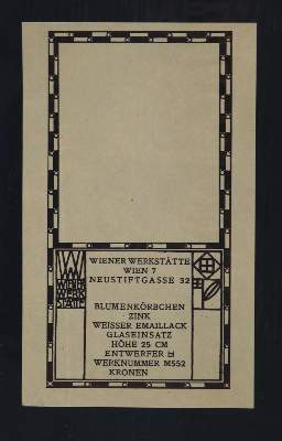 Bild Nr.4: 128-3392 Wiener Werkstätte.: (Varia)