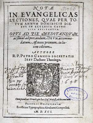 Bild Nr.1: 128-344 Canisius,P.: (Alte Drucke, Handschriften und Theologie)
