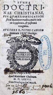 Bild Nr.1: 128-345 Canisius,P.: (Alte Drucke, Handschriften und Theologie)