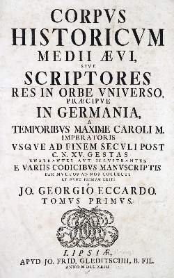 Bild Nr.1: 128-360 Eccard,J.G.: (Alte Drucke, Handschriften und Theologie)