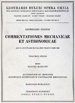 Bild Nr.1: 128-374 Euler,L.: (Alte Drucke, Handschriften und Theologie)