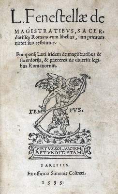 Bild Nr.1: 128-381 Fenestella,L. (d.i. A.D.Fiocco).: (Alte Drucke, Handschriften und Theologie)