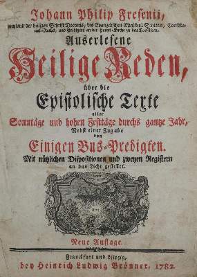 Bild Nr.1: 128-386 Fresenius,J.P.: (Alte Drucke, Handschriften und Theologie)