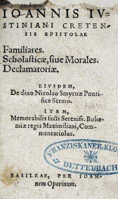 Bild Nr.1: 128-395 Giustiniani,G.: (Alte Drucke, Handschriften und Theologie)